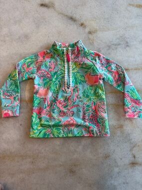 NWOT Lilly Pultizer Girls Mini Skipper Floridita Flamingo Sz S 2/3